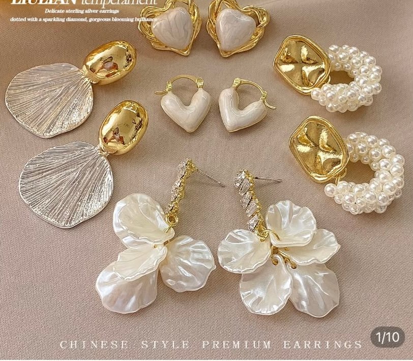 Liulian 5 pair earrings set