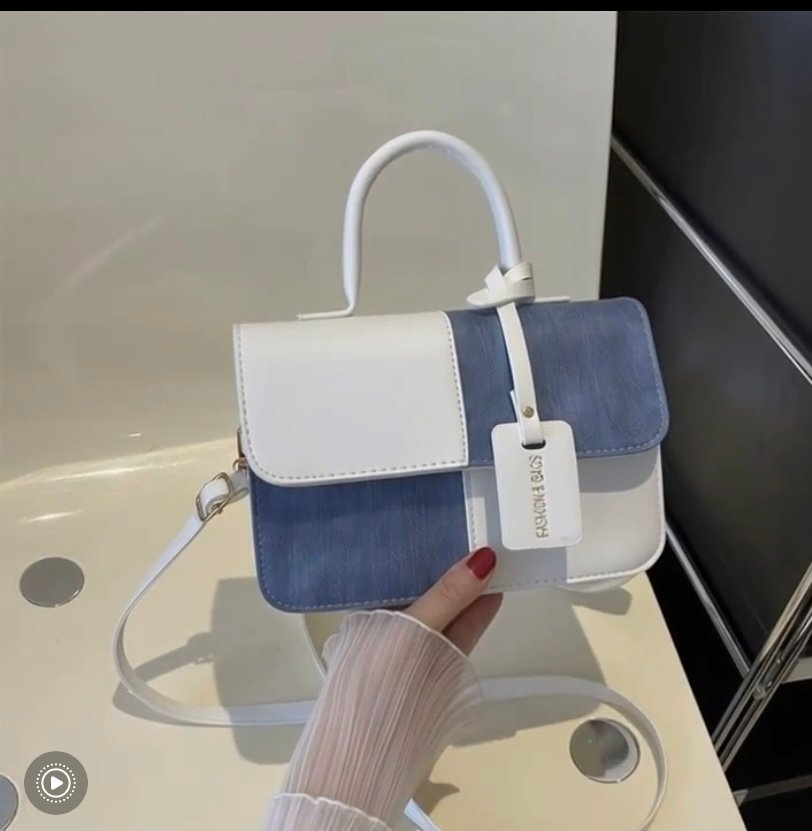 Patchwork texture handbag