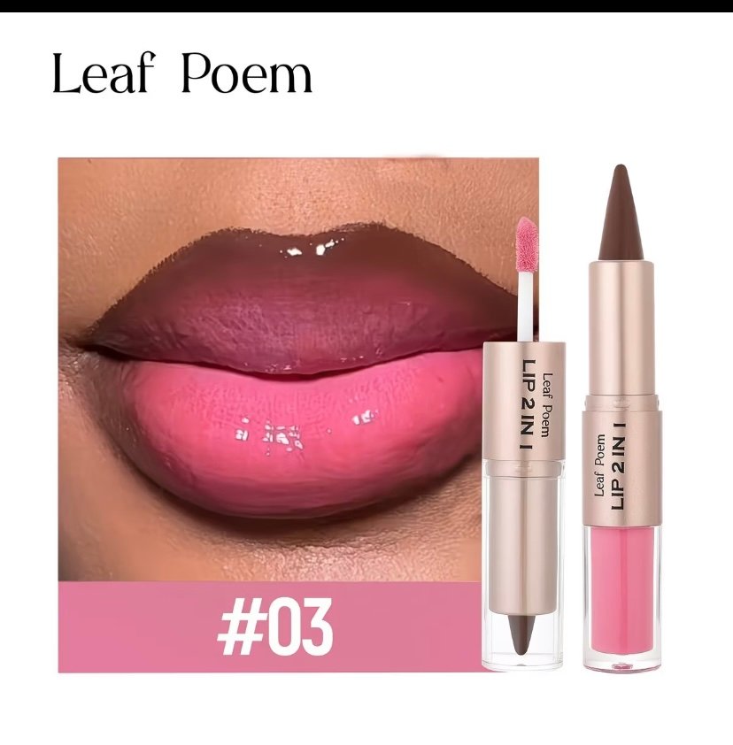 Genuine mirror finish 2 in 1 lipstick