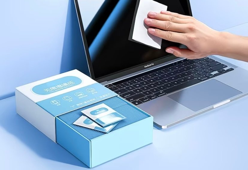 Computer screen cleaning wipes for laptop