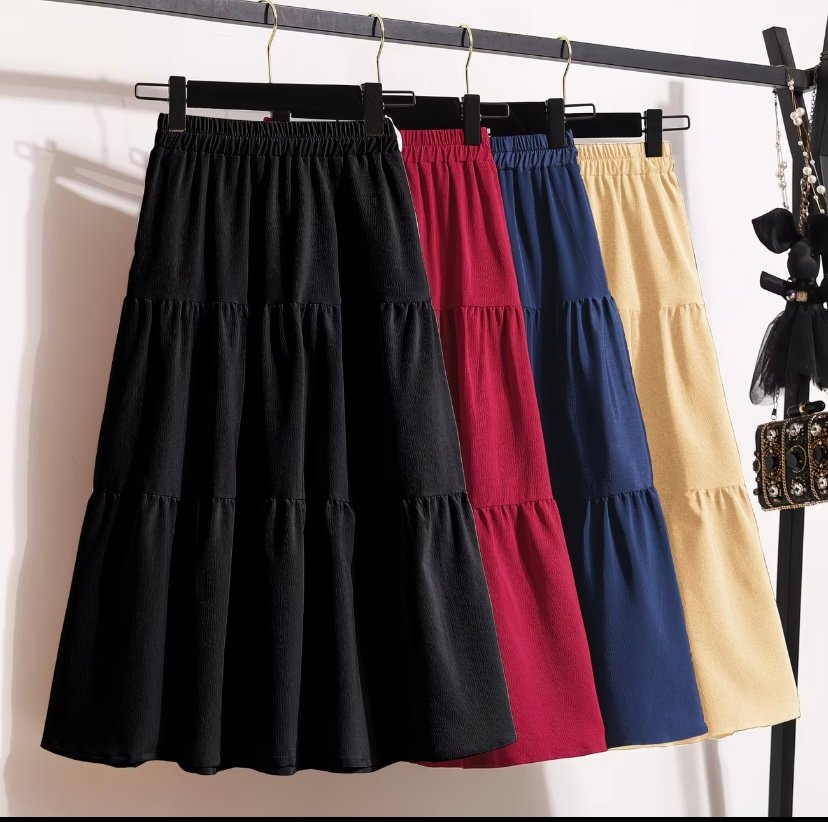 Elastic waist high waisted shirt