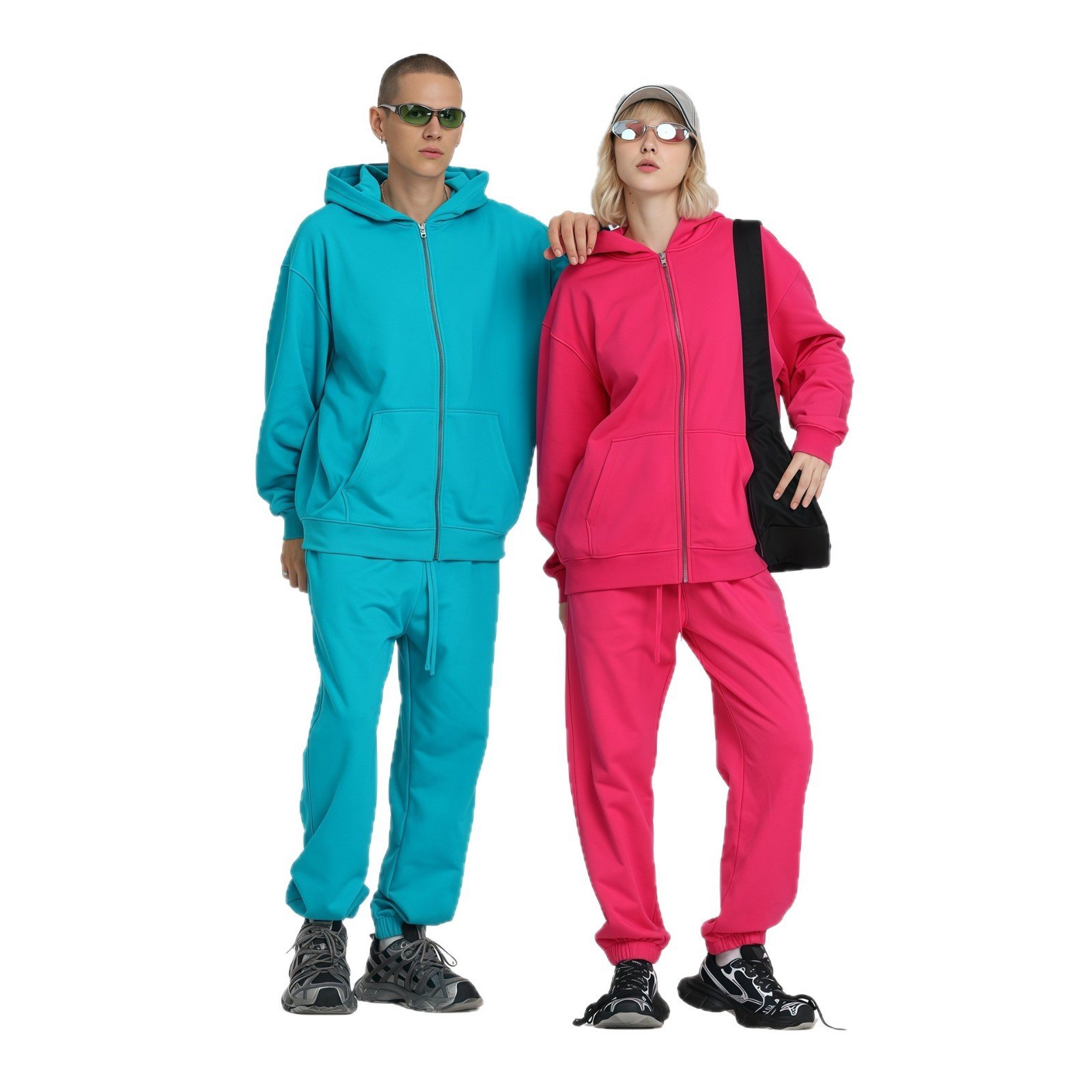Men's Heavyweight Fleece Zip-Up Hoodie - Warm Winter Sweatshirt Jacket