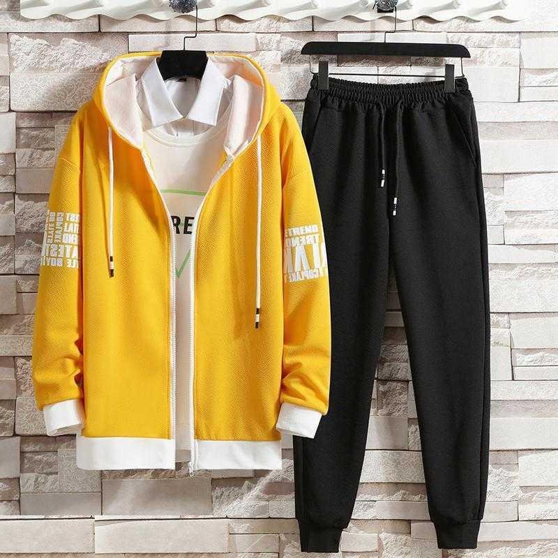 Men's 2-Piece Tracksuit Set - Zip Hoodie & Jogger Pants Sweatsuit