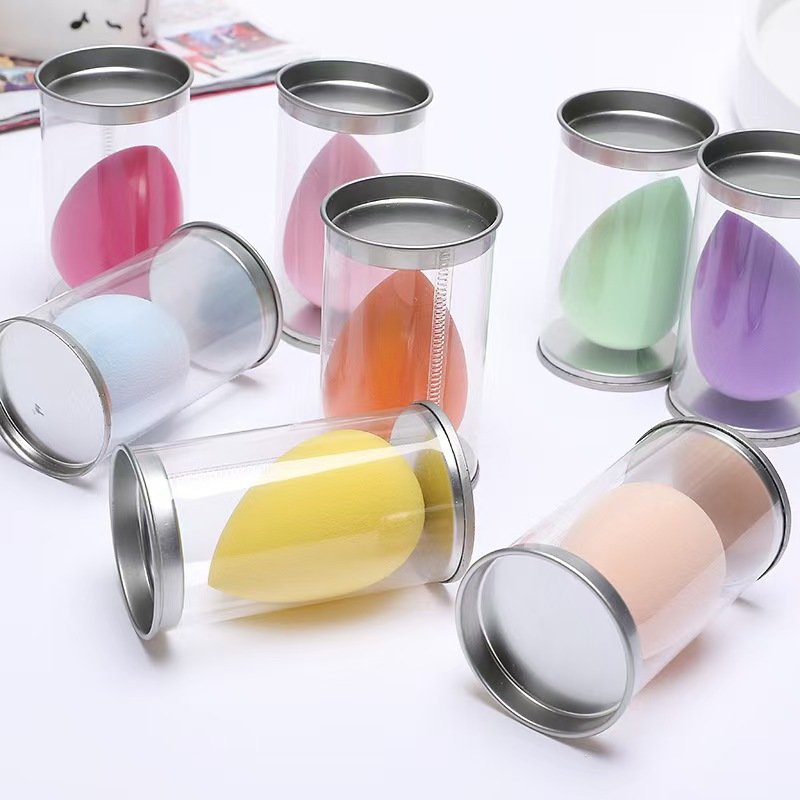 Makeup Blender Sponge Set with Storage Tin - 4pcs