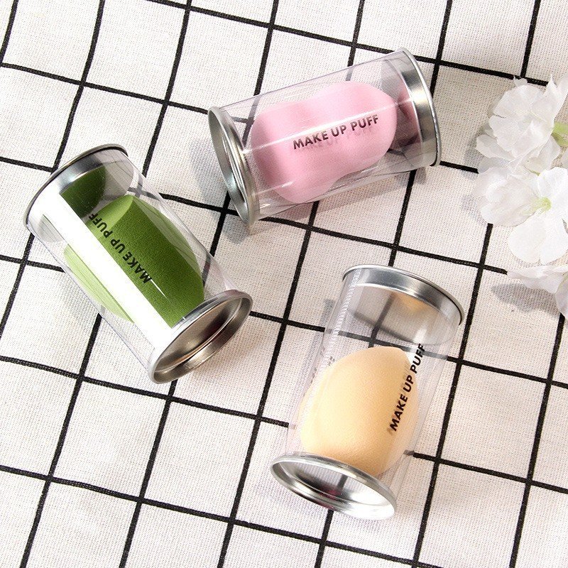 Makeup Blender Sponge Set with Storage Tin - 4pcs