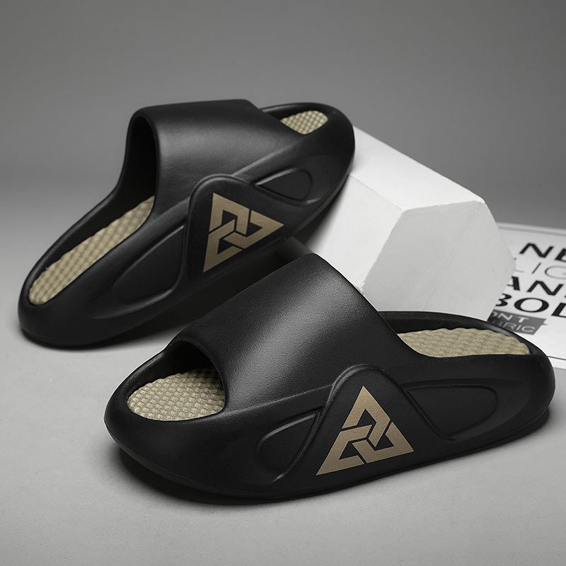 Men's Thick-Soled EVA Slide Sandals - Anti-Slip, Outdoor