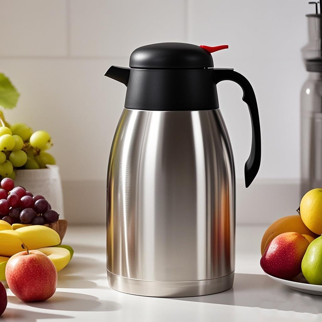 Stainless Steel Vacuum Flask 1.5L/2L - 12-24h Heat Retention
