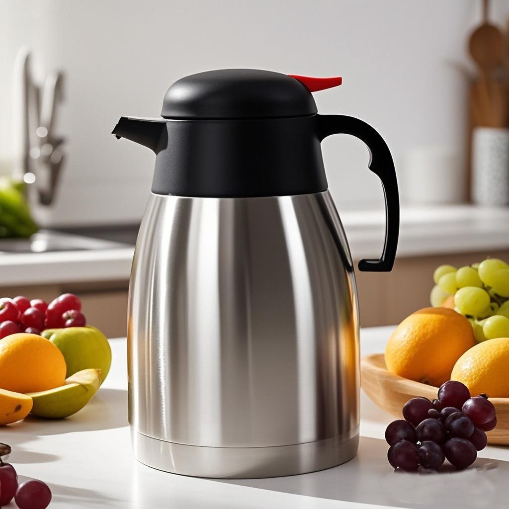 Stainless Steel Vacuum Flask 1.5L/2L - 12-24h Heat Retention