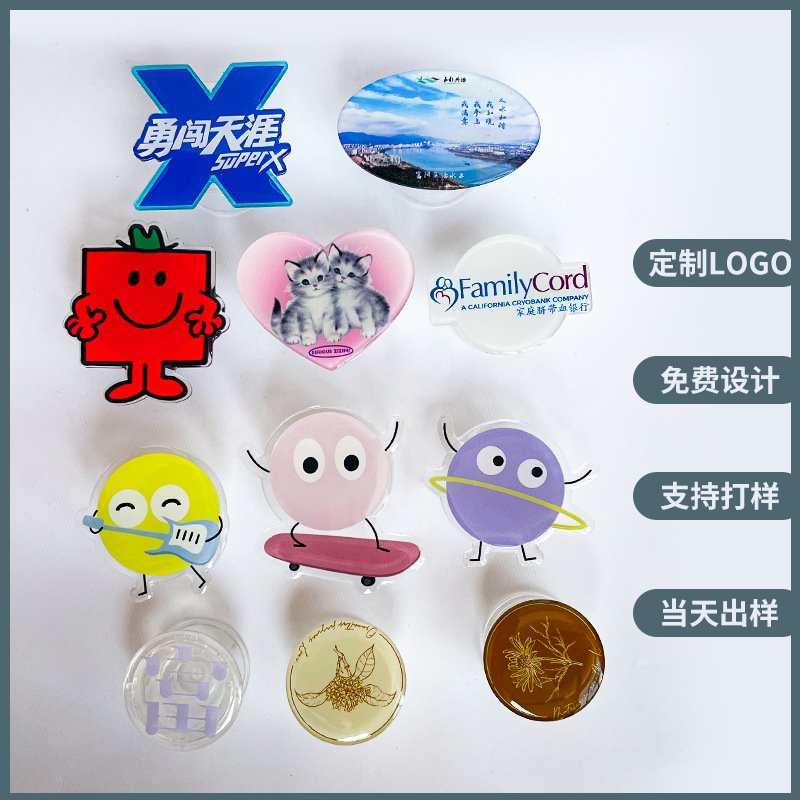 Universal Airbag Phone Grip Stand - Transparent Expanding Holder