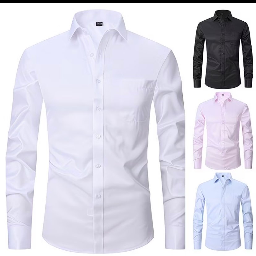 Men’s business white shirt long sleeve