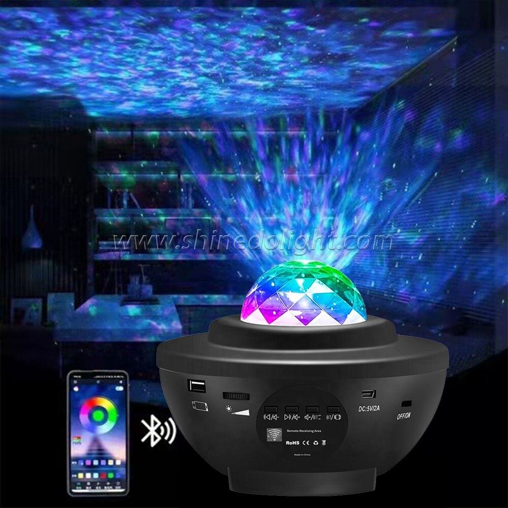 Galaxy Star Projector with Bluetooth Speaker - Remote Control Night Light