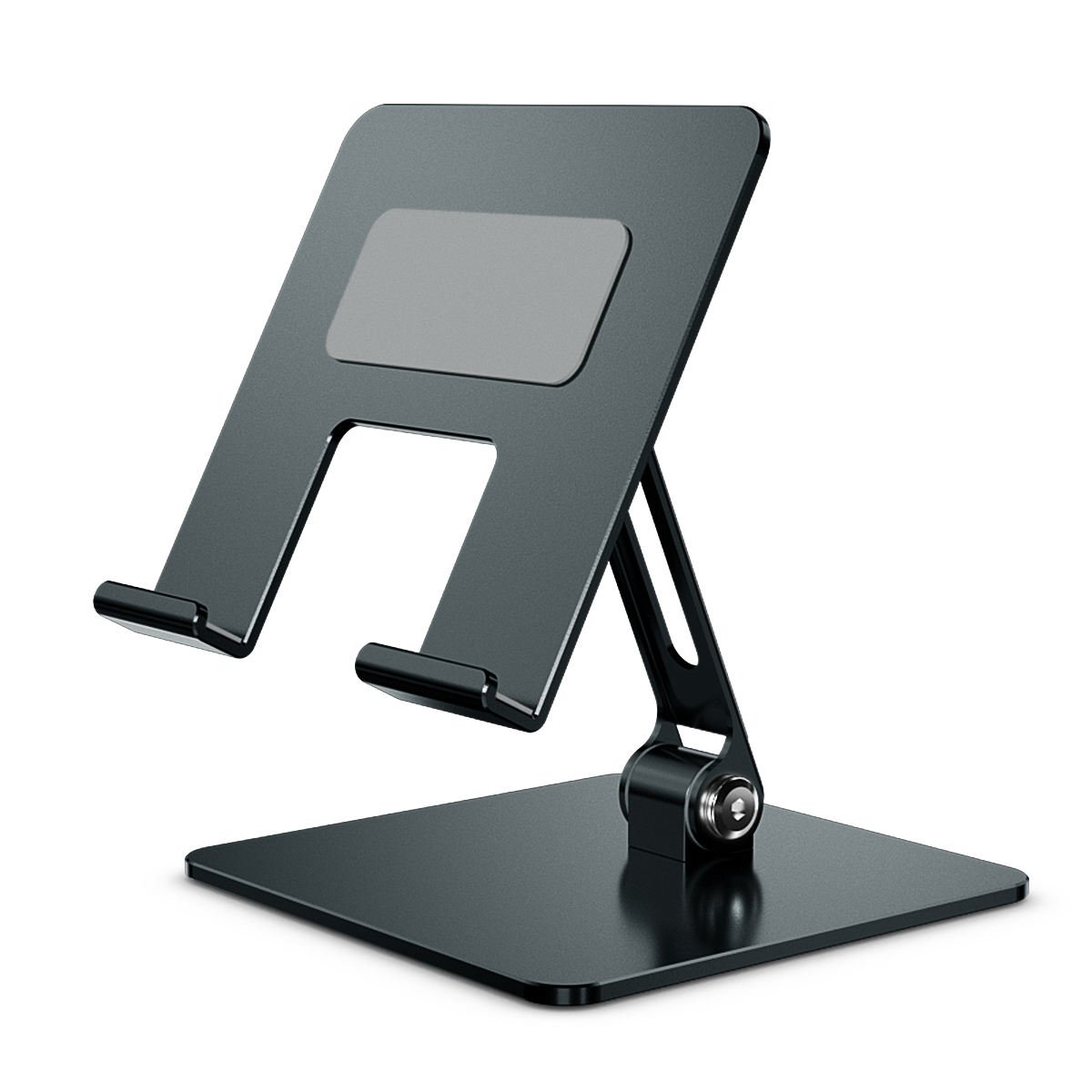 Adjustable Metal Phone & Tablet Desk Stand - Foldable Universal Holder