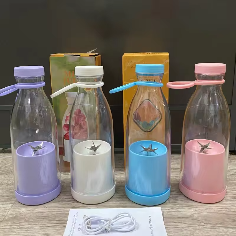420ML Portable Rechargeable Juicer Blender Cup - USB Electric Smoothie Maker