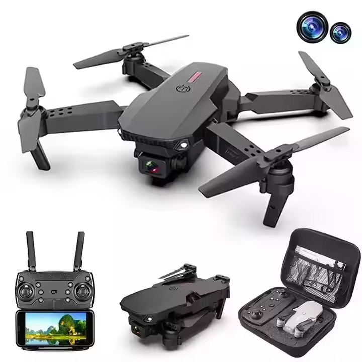 E88 Pro Drone with Dual 4K Camera - Foldable RC Quadcopter