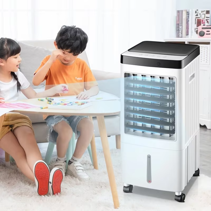 Mobile Evaporative Air Cooler - 12L Tank, 3-Speed Fan with Remote & Timer