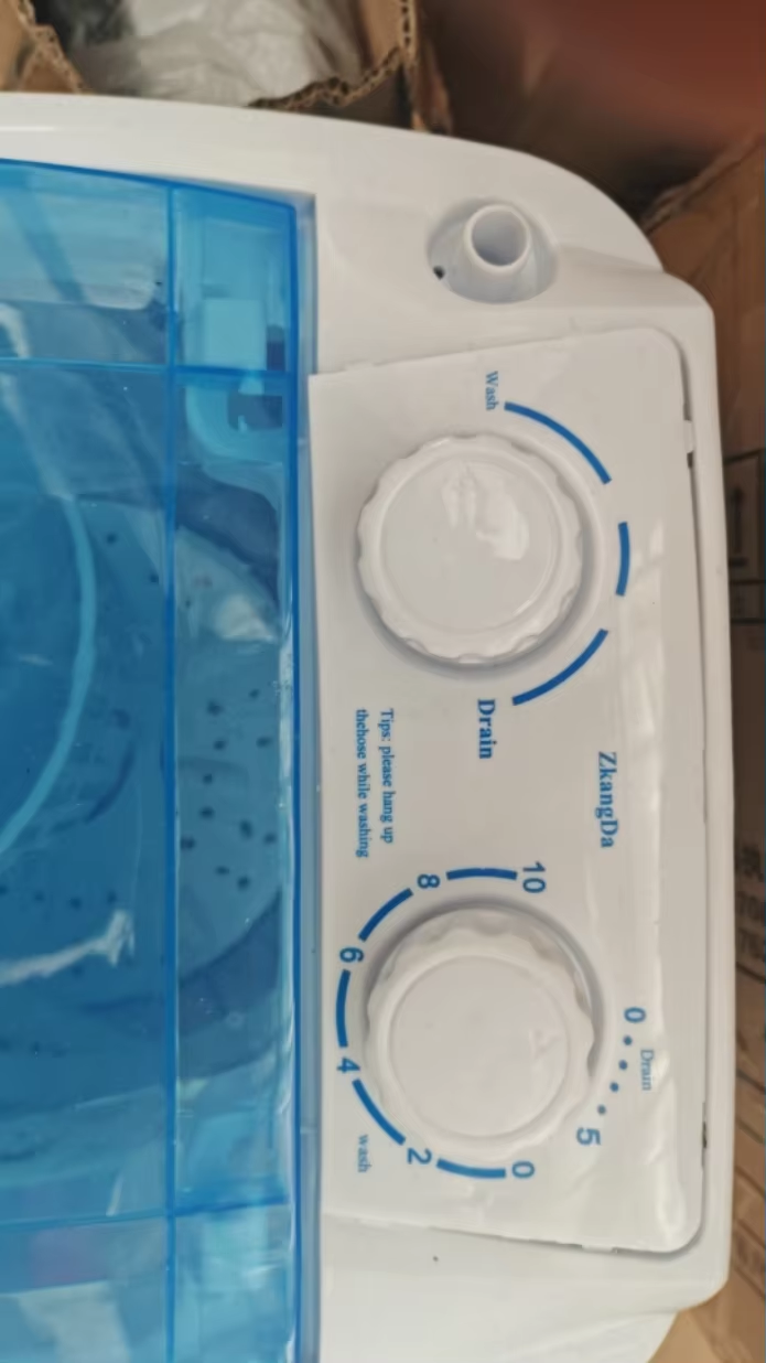 Mini Single-Bucket Washing Machine - Wash & Spin, Semi-Automatic