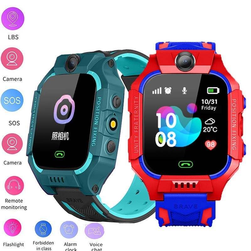 Q19 Kids GPS Tracker Smart Watch - Waterproof SOS Two-Way Calling