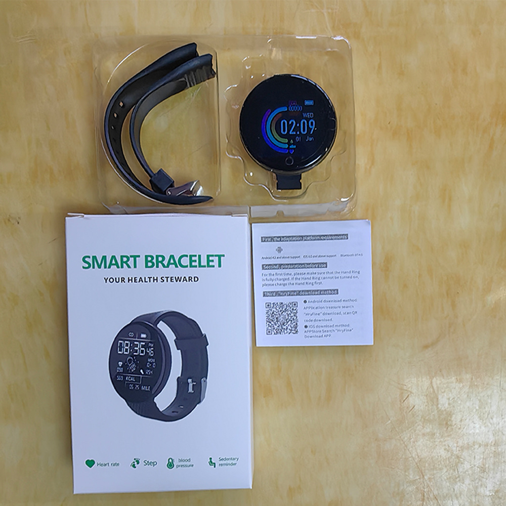 D18 Waterproof Bluetooth Smart Watch - Heart Rate & Sleep Tracking