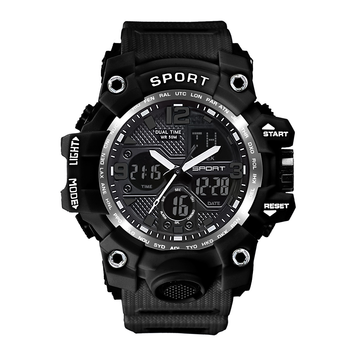 Men's Luxury Alloy Case Sports Smart Watch - Waterproof Fitness