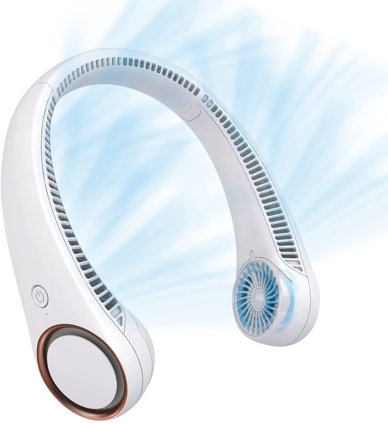 Bladeless Hanging Neck Fan 360 Degree - USB Rechargeable, Hands-Free