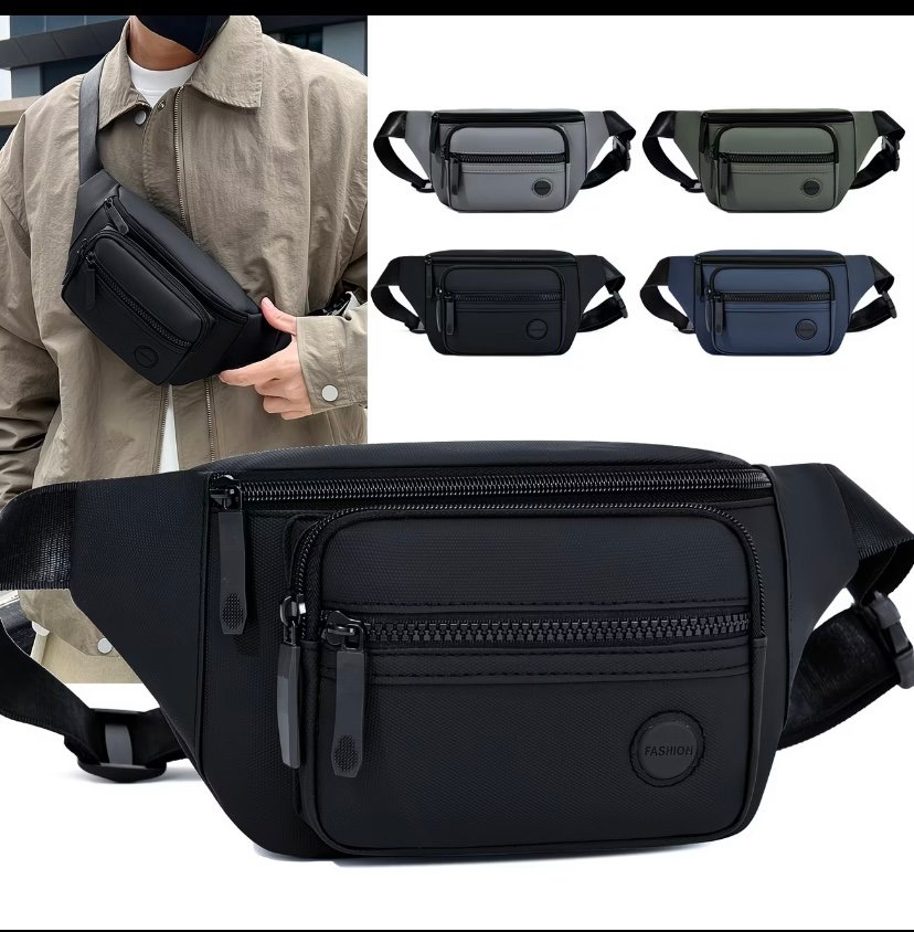 Waterproof large capacity waist for men