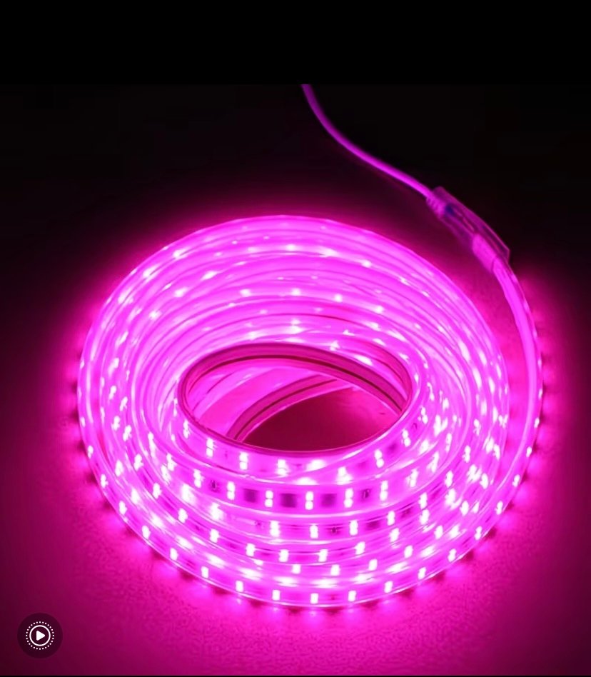 Double row dreamy pink led light 15m