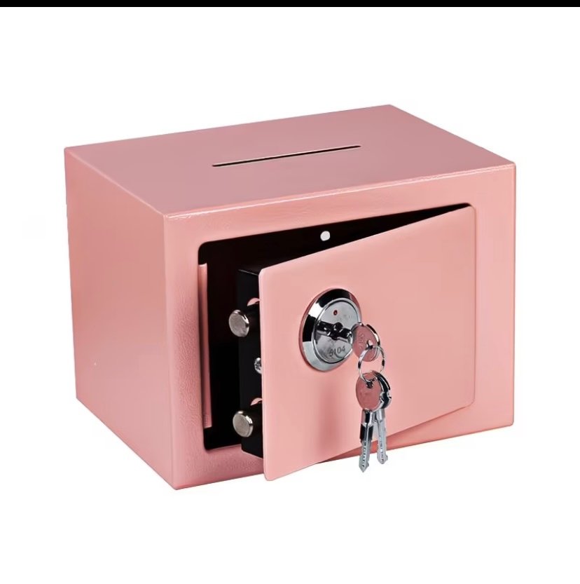 Carbon steel piggy bank for safe box