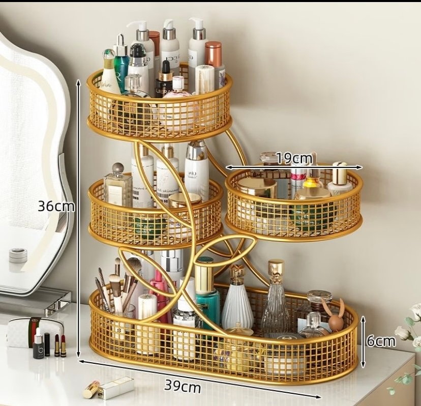 Four layers makeup rack